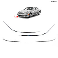 Тунинг хром лайсна за предна броня Mercedes S-Class W221 (2008–2013) – DMb842